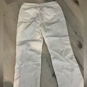 White rewash jeans